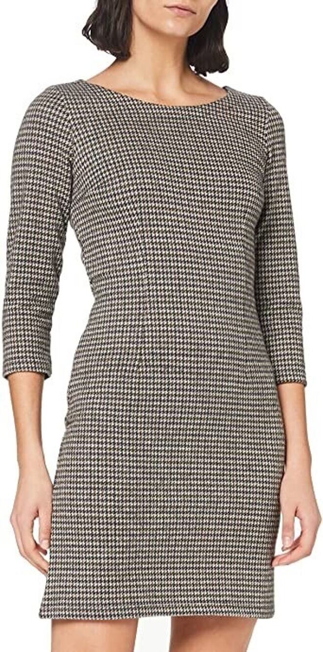 Tom Tailor Dress Womens 4 Sweater Dress Herringbone 1/2 Sleeve Mini EU 36 N67